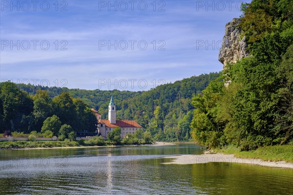 Weltenburg Monastery on the Danube, Danube Gorge, Weltenburger Enge, Gorge, Upper Jura, Weltenburg,