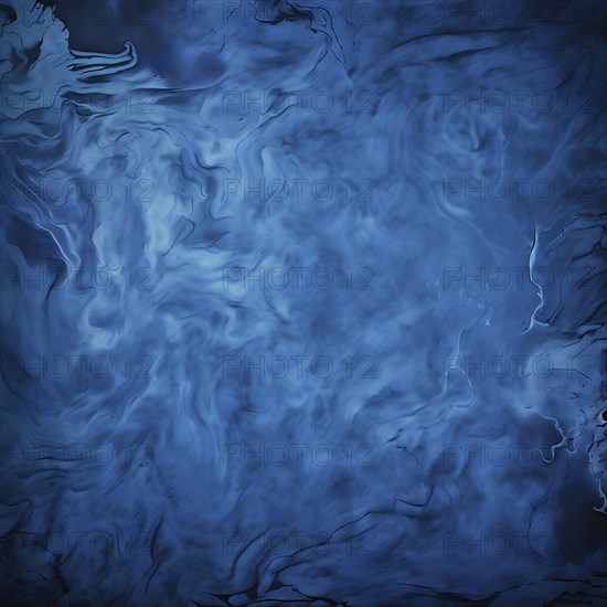 Marble textured blue chalkboard as illustration background, AI generated