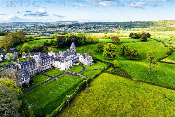 The Priory from a drone, Abbotskerswell Priory, Retirement Village, Abbotskerswell, Newton AbbotThe