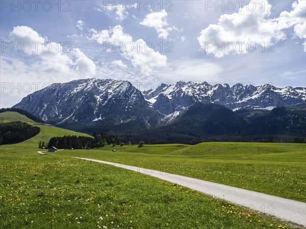 Salzkammergut cycle path, behind the Grimming, near Bad Mitterndorf, Styria, Austria, Europe
