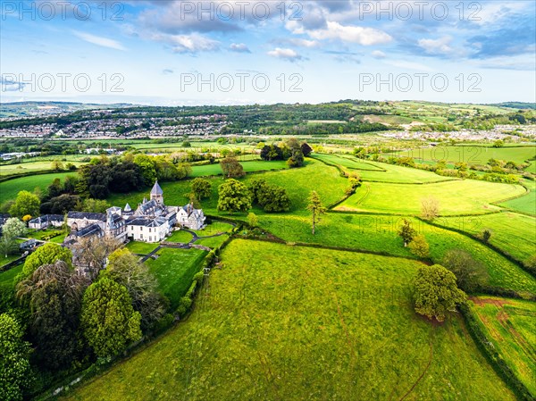 The Priory from a drone, Abbotskerswell Priory, Retirement Village, Abbotskerswell, Newton AbbotThe