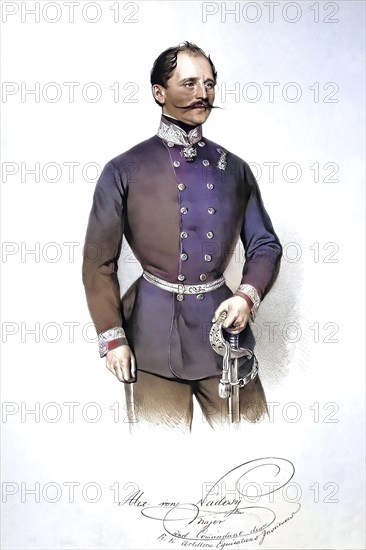 Alexander Nadosy von Nadas (1811-1892), Major, Commander of the Austro-Hungarian Monarchy, k. u. k