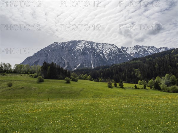 Cloudy mood over the Grimming, near Bad Mitterndorf, Styria, Austria, Europe