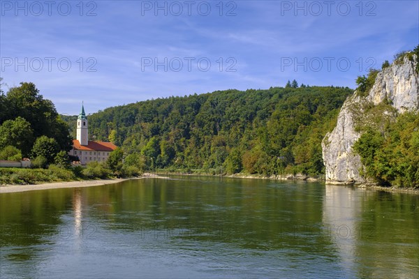 Weltenburg Monastery on the Danube, Danube Gorge, Weltenburger Enge, Gorge, Upper Jura, Weltenburg,