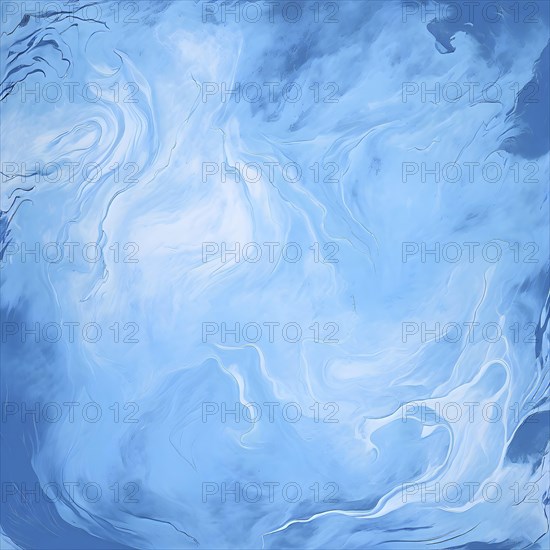 Marble textured blue chalkboard as illustration background, AI generated