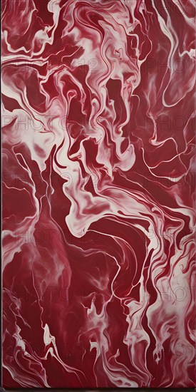 Marble textured red chalkboard as illustration background, AI generated
