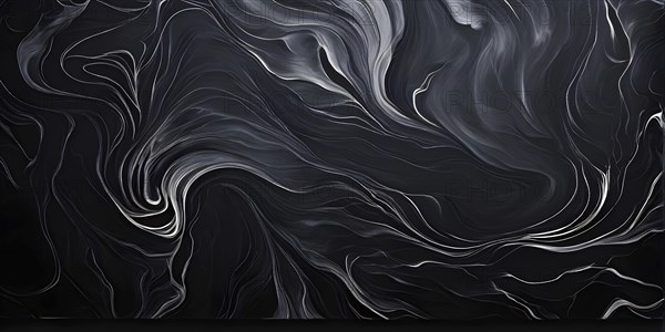 Marble textured grey chalkboard as illustration background, AI generated