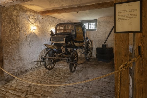 Goethe's Batarde, carriage, Goethe National Museum, Weimar, Thuringia, Germany, Europe