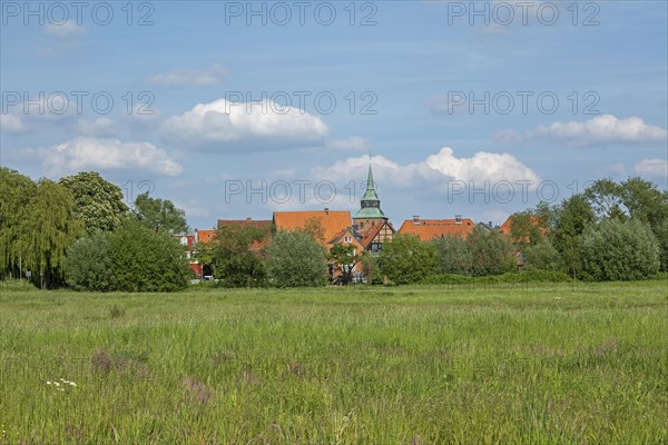 Church, Roofs, Boizenburg, Mecklenburg-Vorpommern, Germany, Europe