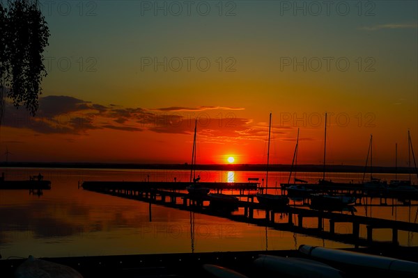 Evening at Lake Duemmer, sunset, sunset, silence, vastness, tranquillity, water, inland lake,