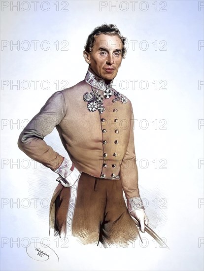 Eduard Graf von Wengersky, Freiherr von Ungerschuetz (1793-1873), Field Marshal Lieutenant, 1856