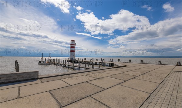 Lighthouse, Podersdorf, Lake Neusiedl, Lake, jetty, Austria, Europe