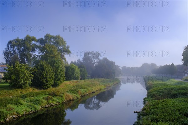 Danube in Riedlingen, Swabian Alb, Upper Danube, Upper Swabia, Swabia, Baden-Wuerttemberg, Germany,