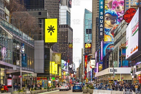 Neon signs in Times Square, Manhattan, New York City