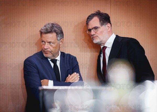 (L-R) Robert Habeck, Federal Minister for Economic Affairs and Climate Protection and