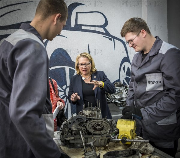 Svenja Schulze (SPD), Federal Minister for Economic Cooperation and Development, pictured during