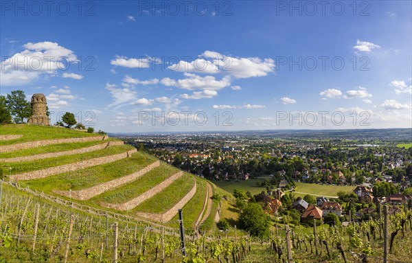 Weingut am Goldenen Wagen. The Spitzhaus is a former summer residence in the Saxon town of Radebeul