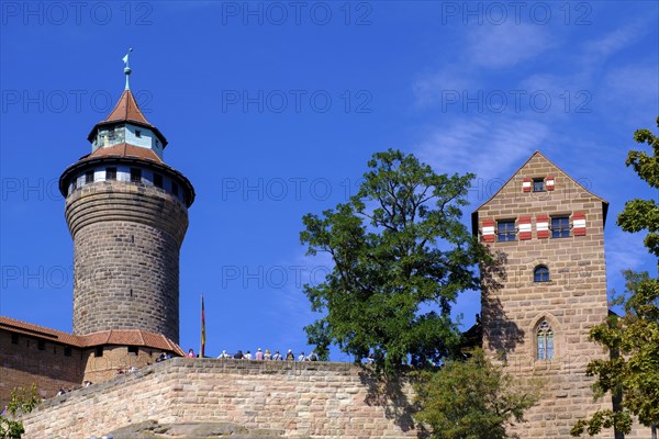 Imperial Castle, with Sinweltturm, Nuremberg Castle, Nuremberg, Middle Franconia, Franconia,