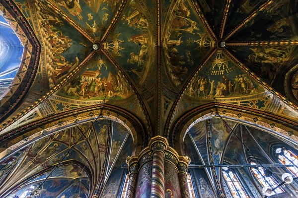 Interior view, Basilica of St Mary, Basilica of St Mary, place of pilgrimage, Kevelaer, Lower