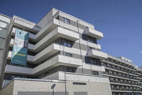 New buildings, Lauterplatz, Friedenauer Hoehe development area, Friedenau, Schoeneberg, Berlin,
