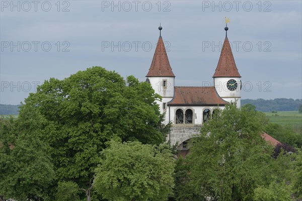 Art Nouveau church in Gaggstatt, Art Nouveau, Kirchberg-Gaggstatt, church, church tower, tower,