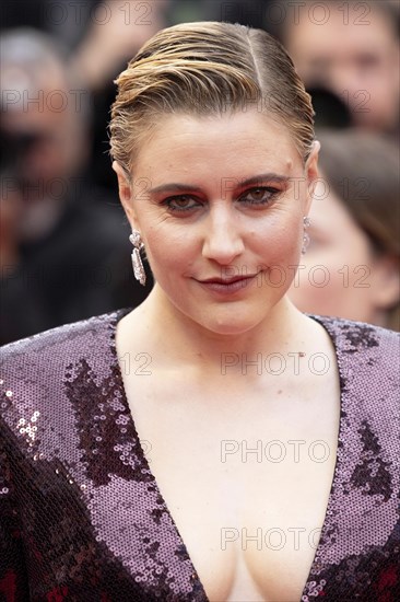 Cannes, France, 14 May 2024: Greta Gerwig, Jury President, during the opening of the 77th Cannes