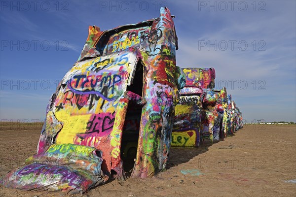 Cadillac Ranch on Route 66, Amarillo, Texas