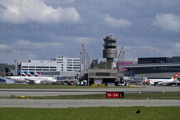 Airport control tower, Zurich Kloten, Switzerland, Europe