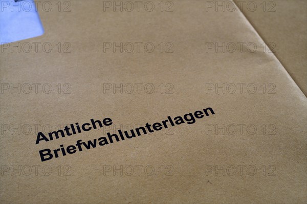 Notification, Envelope, Postal ballot, Official postal ballot documents, Election, Parliamentary