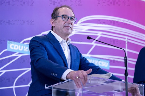 Alexander Dobrindt, Chairman of the CSU parliamentary group in the German Bundestag, recorded as