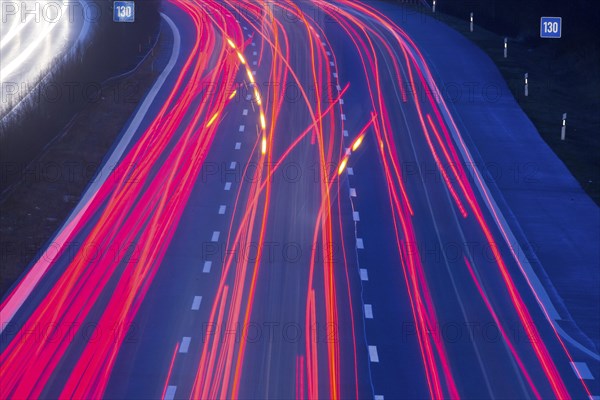 A9 motorway with heavy traffic on 15.12.2014., Beelitz, Germany, Europe