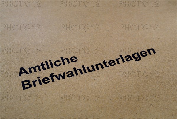 Postal voting, Official postal voting documents, Election, Parliamentary election, European