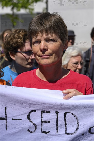 Maiken Winter, sister of hunger striker Michael Winter and organiser of the silent protest. Paul