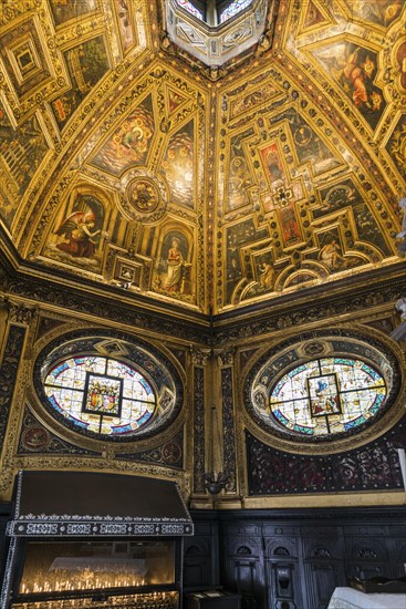 Interior view, Chapel of Mercy, place of pilgrimage, Kevelaer, Lower Rhine, North Rhine-Westphalia,