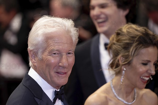 Cannes, France, 17.5.2024: Richard Gere and Alejandra Silva at the premiere of Oh, Canada on the