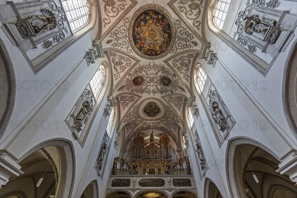 Ceiling frescoes and organ, Parish Church of the Assumption of the Virgin Mary, Landsberg am Lech,