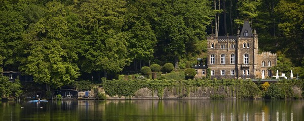 Seeschloesschen, also known as Funkenburg or Villa Niedernhofen, north shore, Hengsteysee,