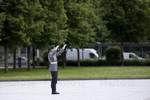 Soldiers from the Bundeswehr Guard Battalion, photographed during the reception of the Lithuanian