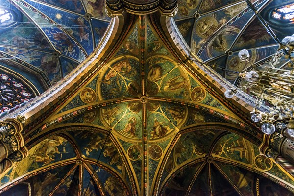 Interior view, Basilica of St Mary, Basilica of St Mary, place of pilgrimage, Kevelaer, Lower