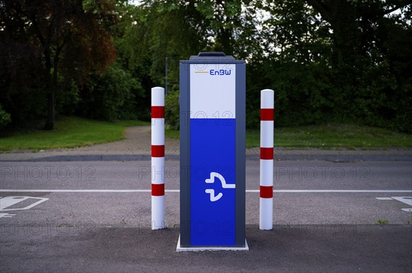 EnBW charging station for electric cars, electric filling station, e-filling station, e-mobility,