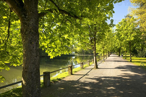 Castle Park, Bueckeburg Castle, ancestral seat of the House of Schaumburg-Lippe, Bueckeburg, Lower