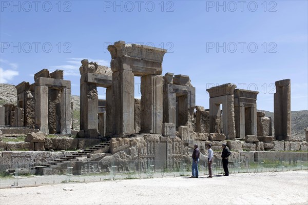 View of the ruins of Persepolis. The ancient Persian residential city of Persepolis was one of the