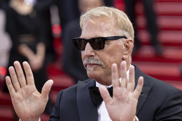 Cannes, France, 14 May 2024: Kevin Costner at the premiere of Horizon: An American Saga on the red