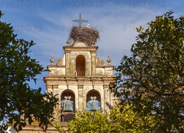 Church in the old town centre of Arcos, Andalusia, Spain, Europe