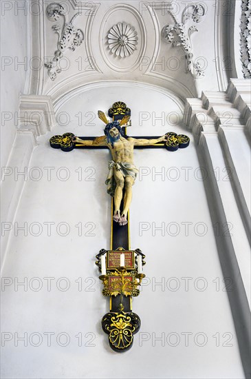 Crucifix, mission cross, former monastery church of St. Peter and Paul, monastery or abbey of