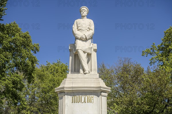 Monument, Helmuth Karl Bernhard von Moltke, Grosser Stern, Tiergarten, Mitte, Berlin, Germany,