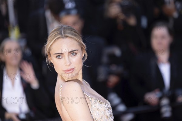Cannes, France, 17.5.2024: Kimberley Garner at the premiere of Kinds of Kindness on the red carpet