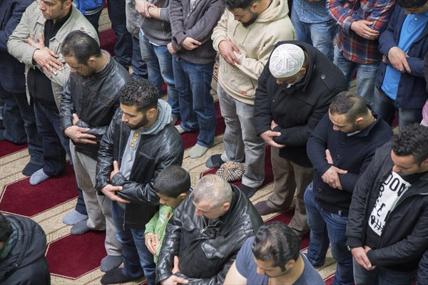 Muslims in Berlin gathered for prayer on 1 May 2015 at the Dar Assalam Mosque, Neukoelln Meeting