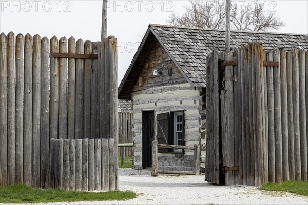 Fort Dodge, Iowa, William Williams' sutler cabin at the Fort Museum and Frontier Village. Operated