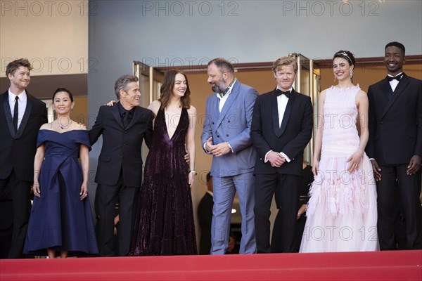 Cannes, France, 17.5.2024: Joe Alwyn, Hong Chau, Willem Dafoe, Emma Stone, Yorgos Lanthimos, Jesse